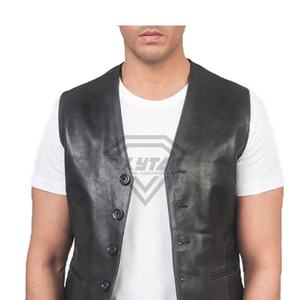 Gilet en cuir pour homme de haute qualité, sans manches, pour la conduite, les vêtements de travail en plein air, la mode décontractée, le look moto, les voyages - Product Image 5