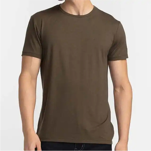 Top qualité hommes T-Shirts coton été T-Shirt noir Style à la mode T-Shirt couleur unie surdimensionné T-shirt hommes - Product Image 1