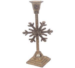 Bougeoir aspect naturel conçu avec un support fait à la main complexe pour bougeoir de Noël et de festival - Product Image 3