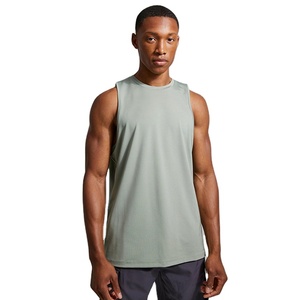 เสื้อกล้ามออกกำลังกายผู้ชาย ทรงเข้ารูป ระบายอากาศได้ดี เป็นมิตรกับสิ่งแวดล้อม ผลิตจากโพลีเอสเตอร์/คอตตอน คอกลม แขนกุด สำหรับฤดูร้อน ขายส่ง - Product Image 2