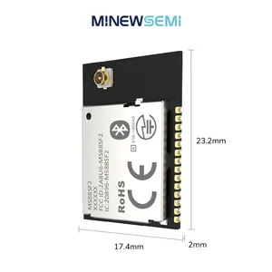 MinewSemi-módulo Bluetooth 5 de largo alcance, conector u.FL para antena externa, MS88SF23 nRF52840