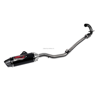 Pot d'échappement de moto en aluminium CNC 6061 et acier inoxydable JFGRACING pour CRF230F CRF150F 2003-2013, ensemble silencieux pour moto tout-terrain