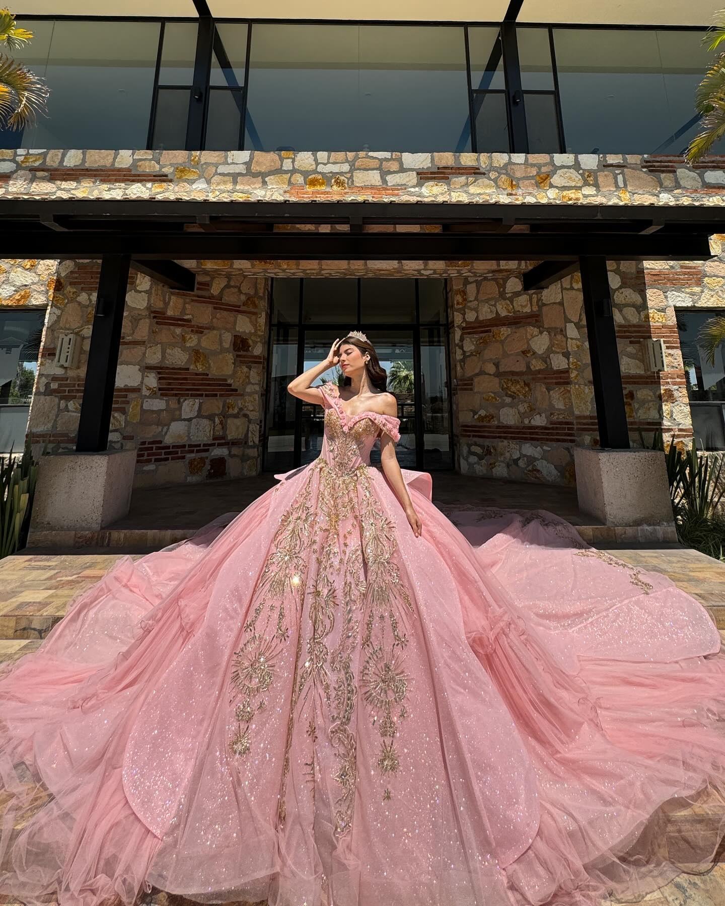 Vestido Rosa Vestido De QuinceaÃ±era Coral Quinceanera Dresses