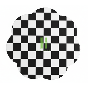 Sous-plats en bambou laqué à fleurs, faits à la main, écologiques, couleur et taille personnalisées, pour la décoration de table à manger - Product Image 1