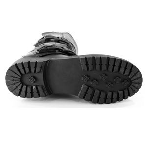 Bottes de moto courtes en cuir sur mesure, nouvelle tendance, chaussures de moto courtes tendance - Product Image 4