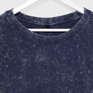 Camiseta lavada con ácido de ropa de calle transpirable para hombres, camiseta ligera de lavado con ácido para hombres - Product Image 4