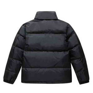 Blouson matelassé pour homme haut de gamme, personnalisé et enduit, coupe-vent respirant de qualité supérieure, col montant, fermeture éclair, style bomber urbain - Product Image 5