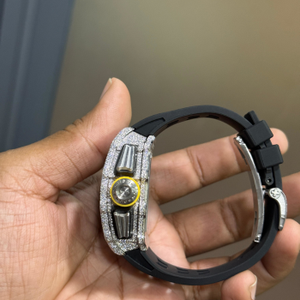 Montre mécanique en diamant Moissanite VVS de qualité supérieure Montre-bracelet personnalisée de style Hip Hop pour hommes et femmes Montre de luxe - Product Image 5