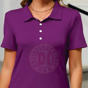 Camiseta de Algodón Estampada de Talla Grande para Mujer, Camiseta Clásica de Manga Corta con Cuello Redondo, Informal, de Mezcla de Algodón - Product Image 2