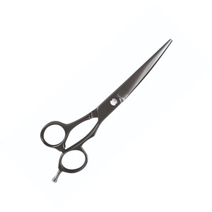Tijeras de peluquero para corte de pelo con hoja curva, reposapiés ajustable de 5,5 ", tijeras de salón de acero alemán - Product Image 2