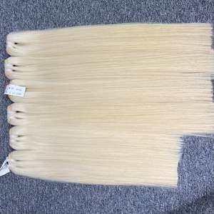 Hueso liso color 613 en cabello de trama, 100% cabello humano, cabello crudo vietnamita - Product Image 5