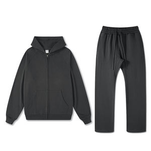 Pantalones holgados chándal pantalones de chándal 100% algodón gimnasio chándales venta al por mayor pantalones de chándal y Sudadera con capucha conjunto - Product Image 5