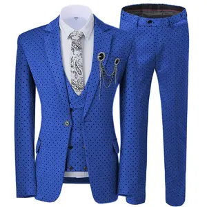 Latest Design Groom 3 Piece Custom High Quality Men's Clothing Slim and Casual Business Suits
