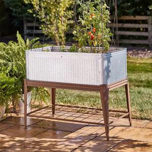 โลหะวินเทจยืนขึ้นปลูกกับยืนบ้านและสวนตกแต่งชาวไร่ - Product Image 6