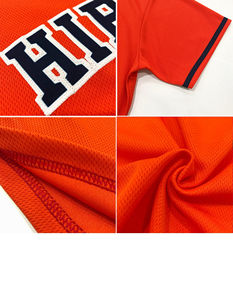 เสื้อเบสบอลสวมหัวคอวีของผู้ชายเสื้อระบายอากาศพิมพ์ลายตัวอักษรพิมพ์ซับลิเมชันออกแบบได้ตามต้องการ - Product Image 3