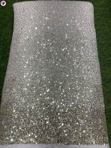 Pur Viscose Georgette Tissu Respirant Dyeable Filles De Mariage Vêtements De Travail Robes Miroir Travail Brodé Plaid Motifs Tissé - Product Image 2