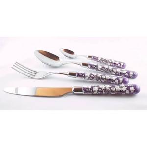 Juego de 6 cucharas de cubiertos de acero inoxidable Ideal para utensilios de cocina, mesa, Fiesta en casa, uso, cubiertos chapados en Color plateado, mango hecho a mano - Product Image 2