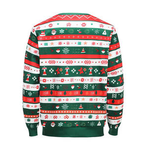 เสื้อสเวตเตอร์คอกลมแขนยาวขนาดใหญ่พิเศษเสื้อสเวตเชิ้ตแขนยาวพิมพ์ลาย3D คริสต์มาสสำหรับผู้ใหญ่ - Product Image 3