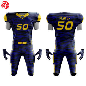 Ensemble d'uniformes personnalisés avec impression par sublimation Tops de football américain Maillot de football américain pour hommes - Product Image 4