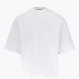 New Design Long Sleeve Blank Streetwear Cropped Tshirt Regular Fit Men's Clothing Cotton Custom Crop T Shirts - Product Image 2