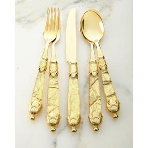 Juego de cubiertos de latón de calidad superior económico con un elegante diseño artesanal perfecto para cualquier actualización de mesa de comedor - Product Image 1