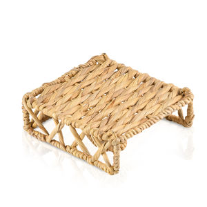 Dining table decoration accessories <b>water</b> hyacinth <b>container</b> for napkins eco-friendly square napkin holder - Product Image 4