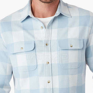 Chemise en flanelle pour homme, dernier style, 100% coton, automne, haute qualité, écologique, avec logo personnalisé, produits les plus vendus - Product Image 6
