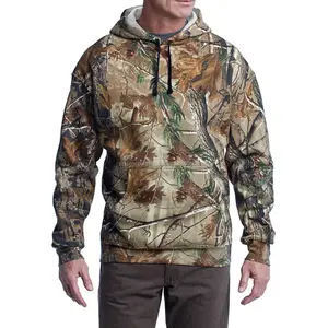 Sudadera con Capucha Personalizada de Camuflaje RealTree Vintage para Hombre, 100% Poliéster, Forro Polar, Bordada, Estampado de Camuflaje para Caza, Invierno, Secado Rápido - Product Image 3
