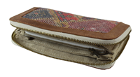 Großhandel Camelon Exports Damen Reise-Clutch aus handgewebter Baumwolle, handgefertigte Designer-Clutch mit Aufdruck, mehrfarbig, für Partys