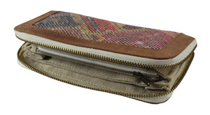 Vente en gros Pochettes de voyage tissées à la main en coton Durries imprimées de créateur fabriquées à la main pour femmes avec plusieurs fermetures à glissière - Product Image 3