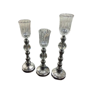 Bougeoir candélabre en métal finition antique Design moderne écologique de haute qualité pour les mariages directement en Inde pour Noël - Product Image 6