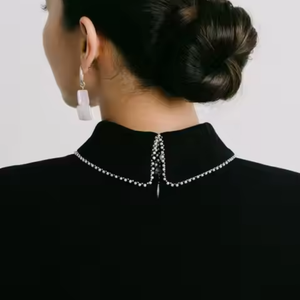 Gran oferta de vestidos de mujer, venta al por mayor, detalle de cadena ILY, vestido MIDI con cinturón, triacetato, embalaje personalizado, ropa de moda para mujer - Product Image 5