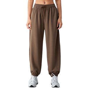 กางเกงวอร์มดีไซน์สำหรับใส่ทุกวัน กางเกงจ็อกเกอร์ผู้หญิงสั่งทำพิเศษ เอวยางยืด ขอบเอวและข้อเท้าแบบริบ  กางเกงสั่งทำสำหรับผู้หญิง - Product Image 4