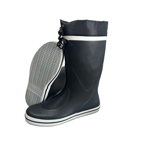 Bottes longues pour hommes Bottes de pêche en caoutchouc antidérapantes imperméables pour le travail en mer et en plein air - Product Image 4