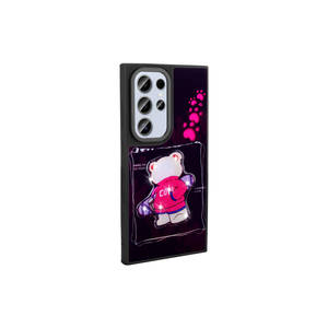 Coque en silicone 3D gaufrée de qualité supérieure pour Samsung Galaxy S24 Ultra, design à motif iconique, antichoc et résistante aux UV - Product Image 6