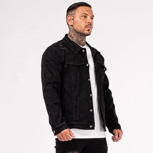 Veste en jean personnalisée pour homme avec option de logo frontal en procédé de cisaillage, couleurs et tailles personnalisées - Service OEM, commandes en gros - Product Image 2
