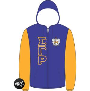 Sigma แจ็กเก็ตกันลมแกมมา Rho มีฮู้ดแจ็คเก็ตมีซิปวัสดุกันลมระบายอากาศปรับแต่งได้ตามต้องการ - Product Image 1