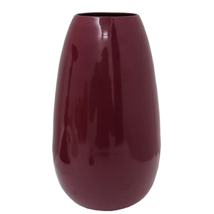 Nouveau Vase à fleurs en fer décoratif Pot de fleur de couleur bordeaux pour la décoration de jardin et de table fait à la main en gros en vrac - Product Image 4