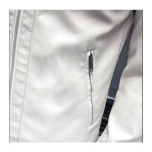 Veste de haute qualité en cuir véritable sur mesure, col montant, respirante, écologique pour hommes, nouvelle mode, saison d'hiver, vente en gros - Product Image 4