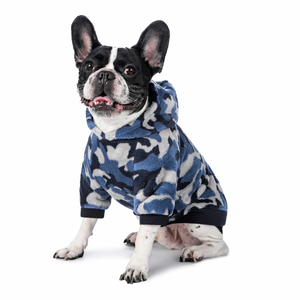 Small <b>Dog</b> Winter Hooded Vest Best Fleece Pullover <b>Dog</b> Hoodie with Camo Design Cotton Pet Clothes for Spring Season - Product Image 1