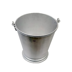 Cubo Plegable de Acero Inoxidable de Calidad Creativa con Asa de Alambre 10L, Ecológico, para Limpieza del Hogar y Maceta - Product Image 1