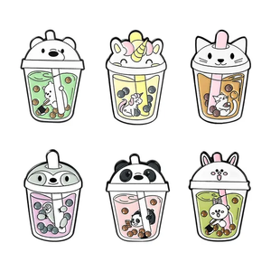 Pièces de monnaie personnalisées sur le thème des animaux d'anime, en émail, style pop culture, en métal Kawaii, tendance, pour Comic Con aux États-Unis et sacs à dos, vente en gros - Product Image 5