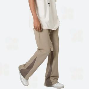 Flared straight curved striped Screen <b>Print</b> Graphic <b>Trousers</b> Track Flared Stacked Sweatpants <b>Man</b> <b>Trouser</b> Joggers Pant - Product Image 6