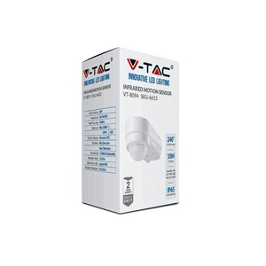 Sensore di movimento PIR montaggio a parete angolo interno esterno bianco SKU-6613-unità di illuminazione/controllo e Controller - Product Image 3
