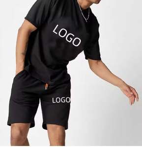 Custom Logo <b>Summer</b> Sportswear <b>Shirt</b> and Shorts Set <b>for</b> <b>Men</b> Running Short Sleeve T-<b>shirt</b> Two Pieces Short Sets - Product Image 6
