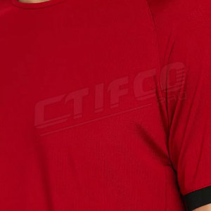 En's Lain uuick ry onontrast RIM Thirt hhort leleeves Eck -eck Eck T-hirhirt o dults - Product Image 6