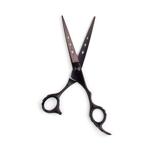 Tijeras de peluquero afiladas negras de alta calidad para la venta profesional de belleza OEM para salón y uso personal - Product Image 4