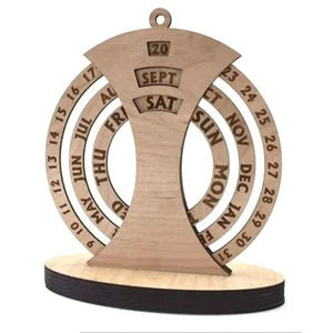 Chất lượng hàng đầu gỗ trang trí tùy chỉnh in ấn bằng gỗ giáng sinh thời trang xu hướng thiết kế mới tùy chỉnh Bảng lịch - Product Image 6