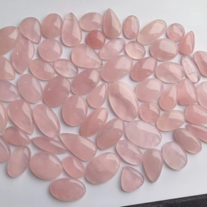 Quartz rose très rare Quartz rose cabochon pierre Quartz rose pierres précieuses en vrac lot de bijoux pierres précieuses polies pour la vente en gros - Product Image 2