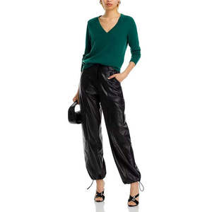 Suéter Aqua Cashmere 100% Tejido con Cuello en V, Cachemira Transpirable con Logotipo Frontal y Estampado para Otoño/Invierno - Product Image 3